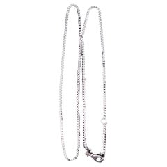 Box-Halskette mit Kette aus Sterlingsilber, 1,7 mm