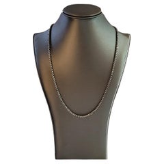 Box Chain Necklace Sterling Silver, 3.3mm