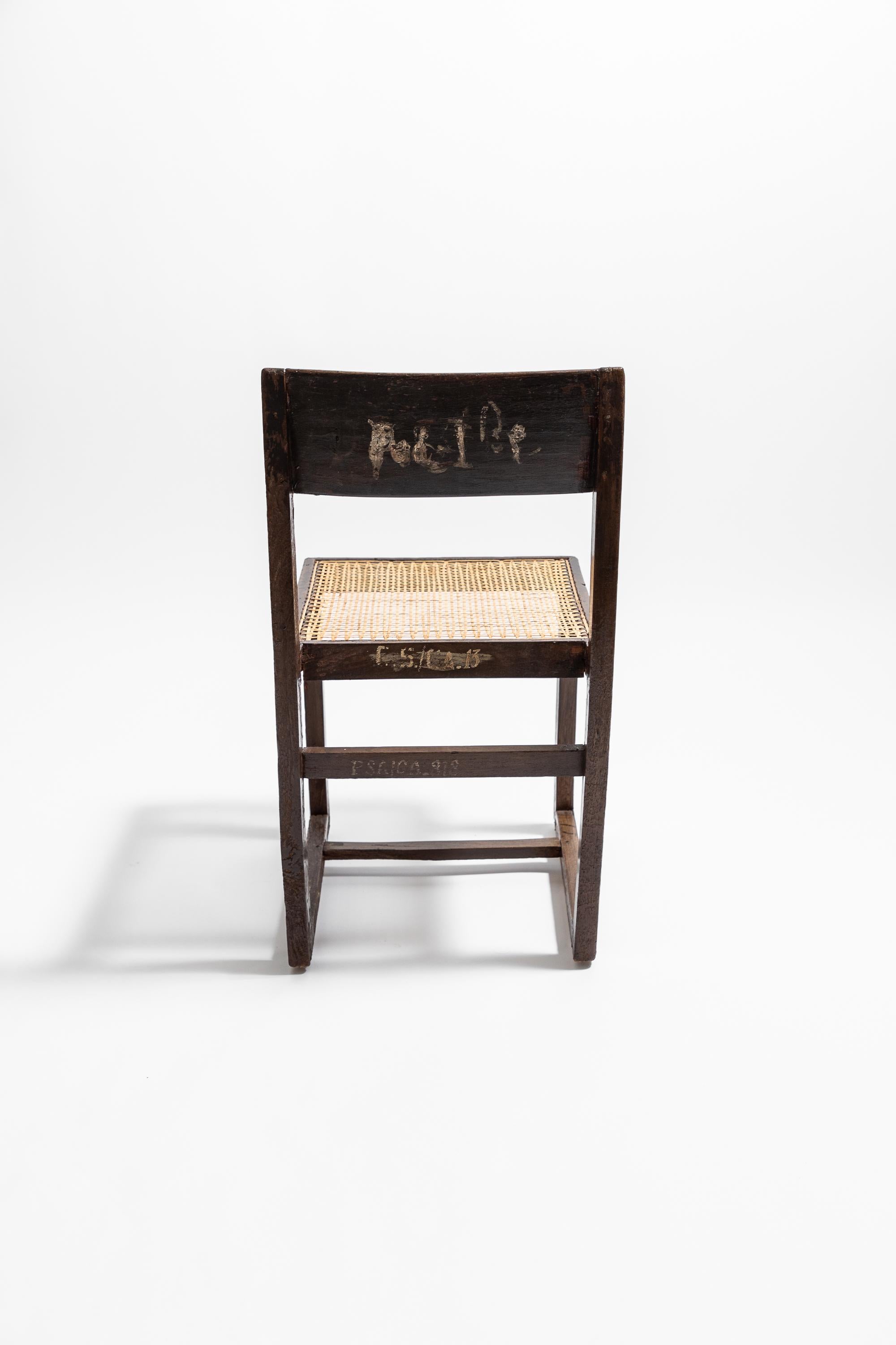 Indien Chaise « Box Chair » de Pierre Jeanneret vers 1960 en vente