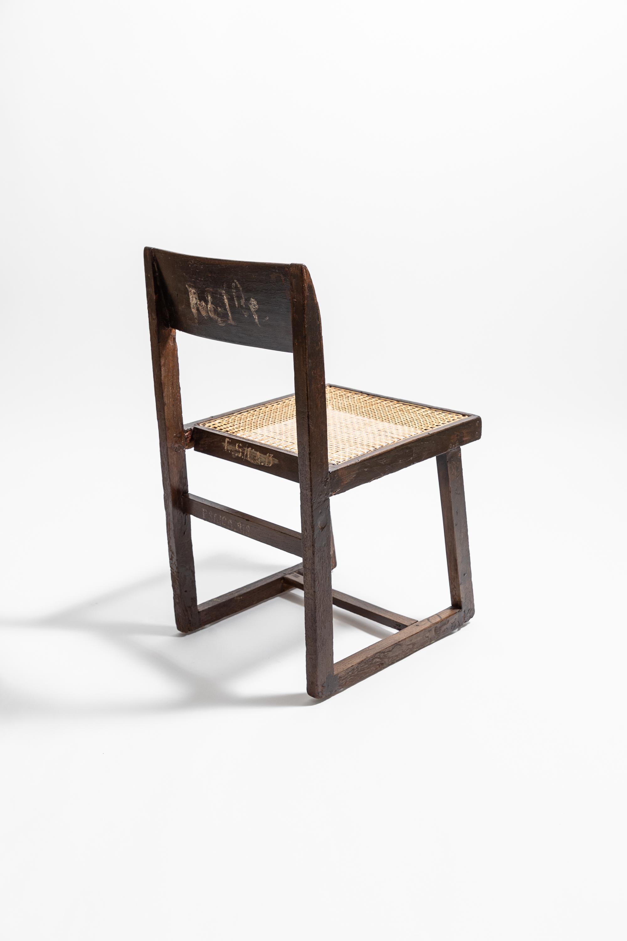 Chaise « Box Chair » de Pierre Jeanneret vers 1960 Bon état - En vente à London, GB