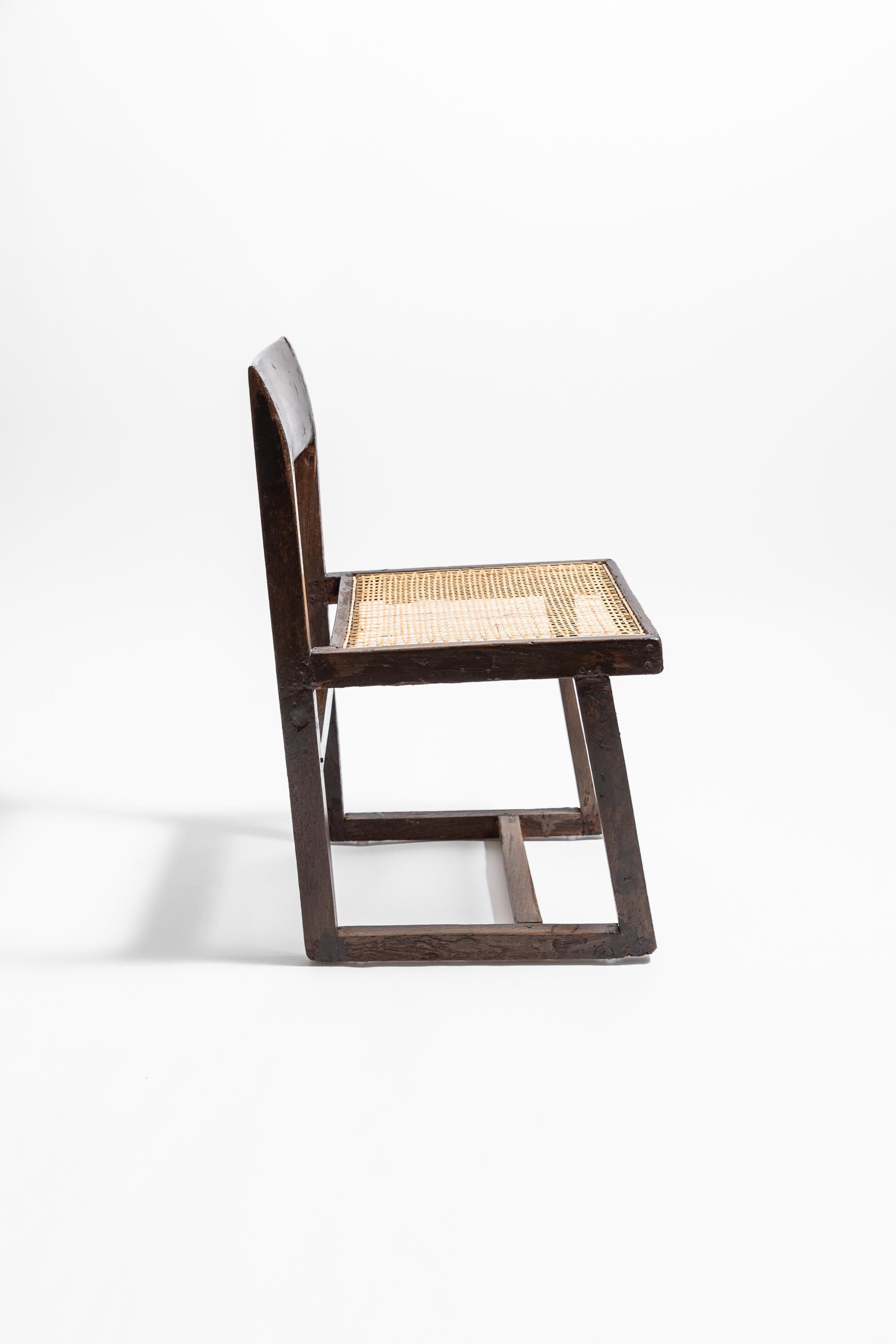 20ième siècle Chaise « Box Chair » de Pierre Jeanneret vers 1960 en vente