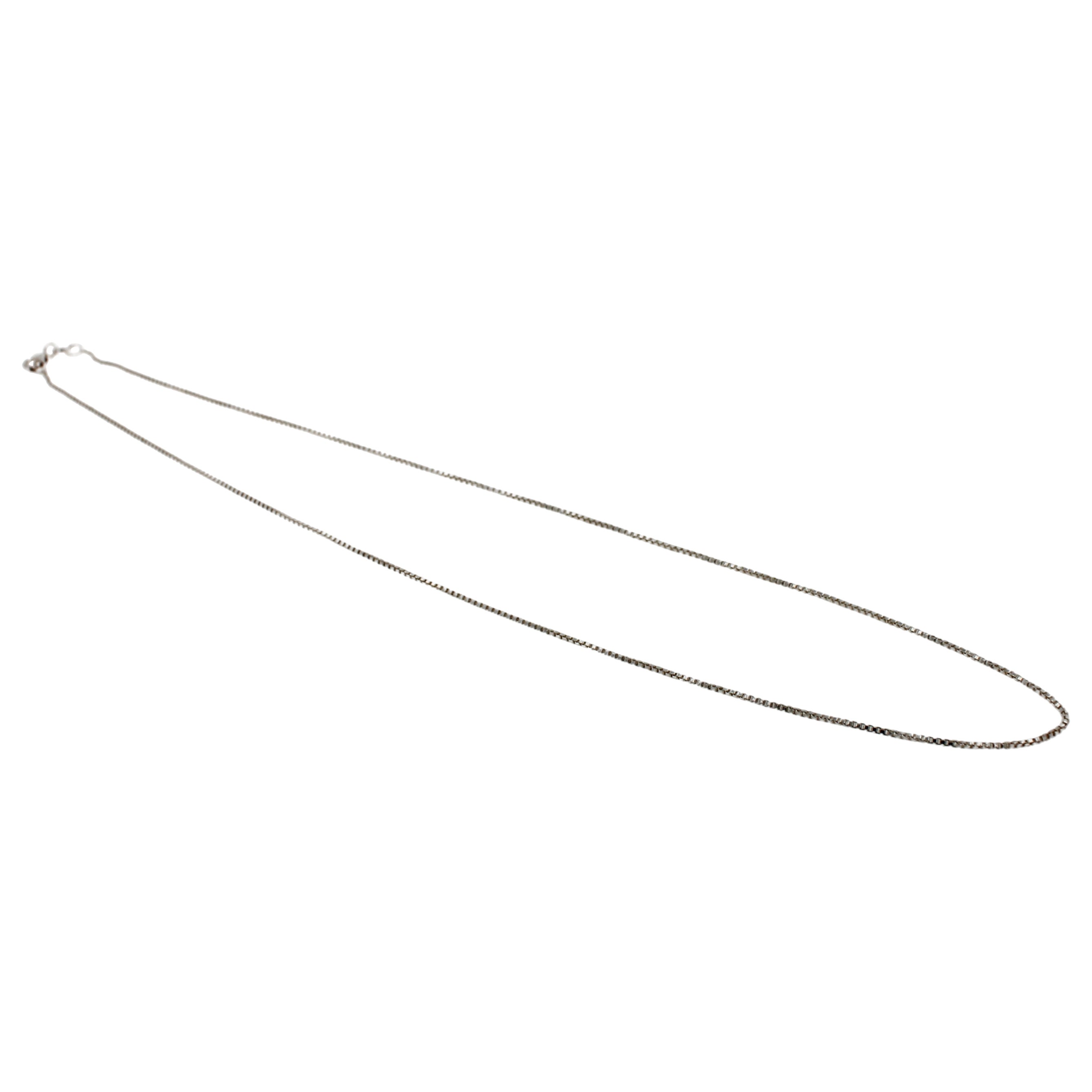 Box Fancy Thin Dainty Link 925 Sterling Silver Chain Necklace