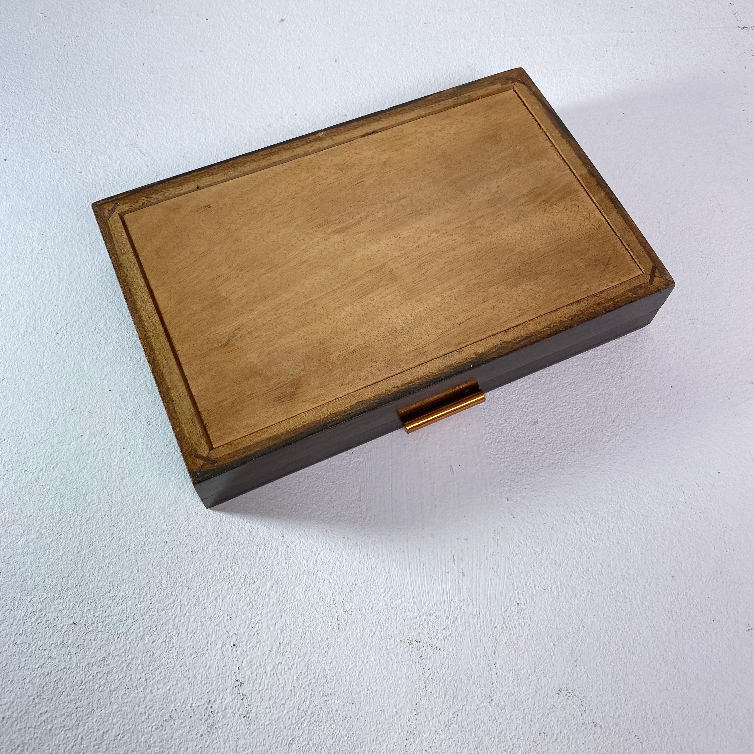 French Box for Decoration, or Desk Box in Makassar, Art Deco, France 1940 For Sale