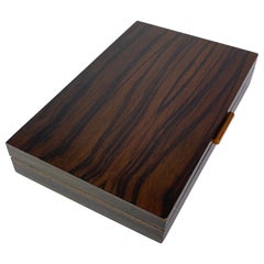 Box for Decoration, or Desk Box in Makassar, Art Deco, France 1940