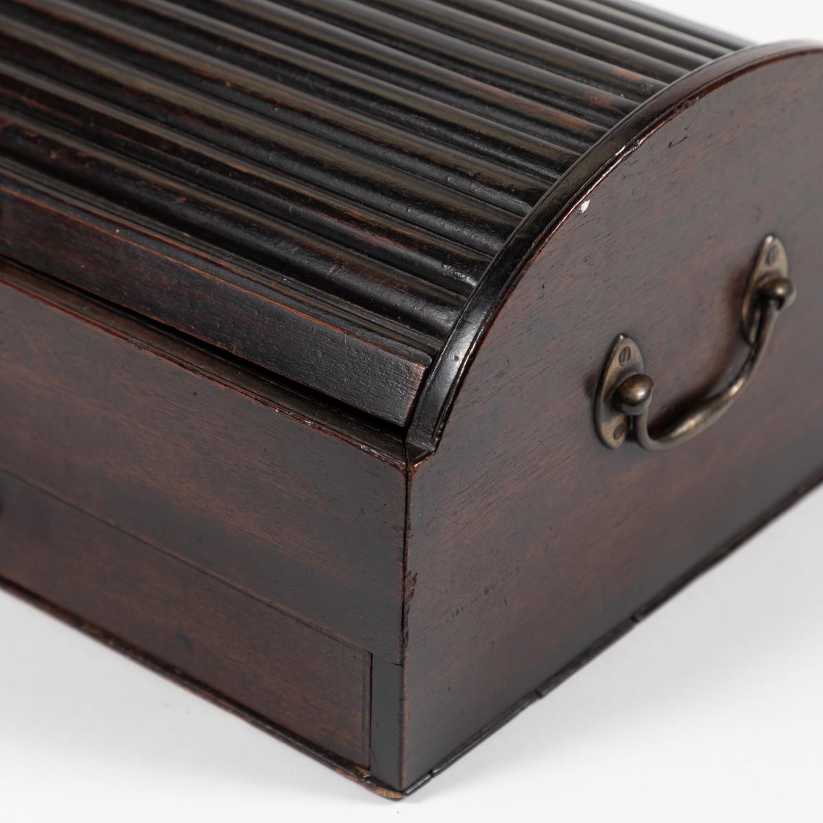 Late 19th Century English Tambour Top Writing Box 2