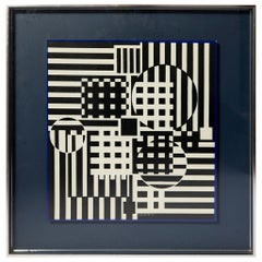 Cuadro enmarcado Impresión geométrica de Victor Vasarely