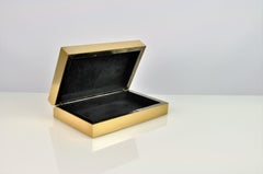 Box aus Messing und Glimmerstein-Marketerie von Ginger Brown
