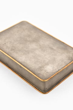 Scatola in ottone e peltro di Nils Fougstedt, 1948