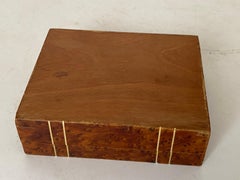 Box in Noppenholz und Messing Brown Farbe Frankreich 19.
