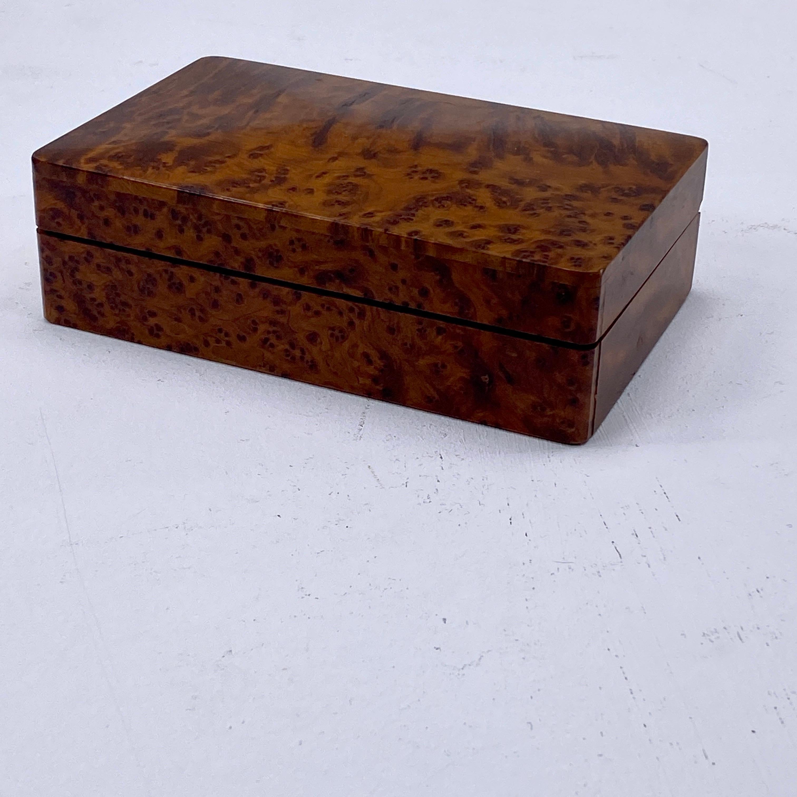 Box in Burled Wood, Brown Color, France, xx Century 1