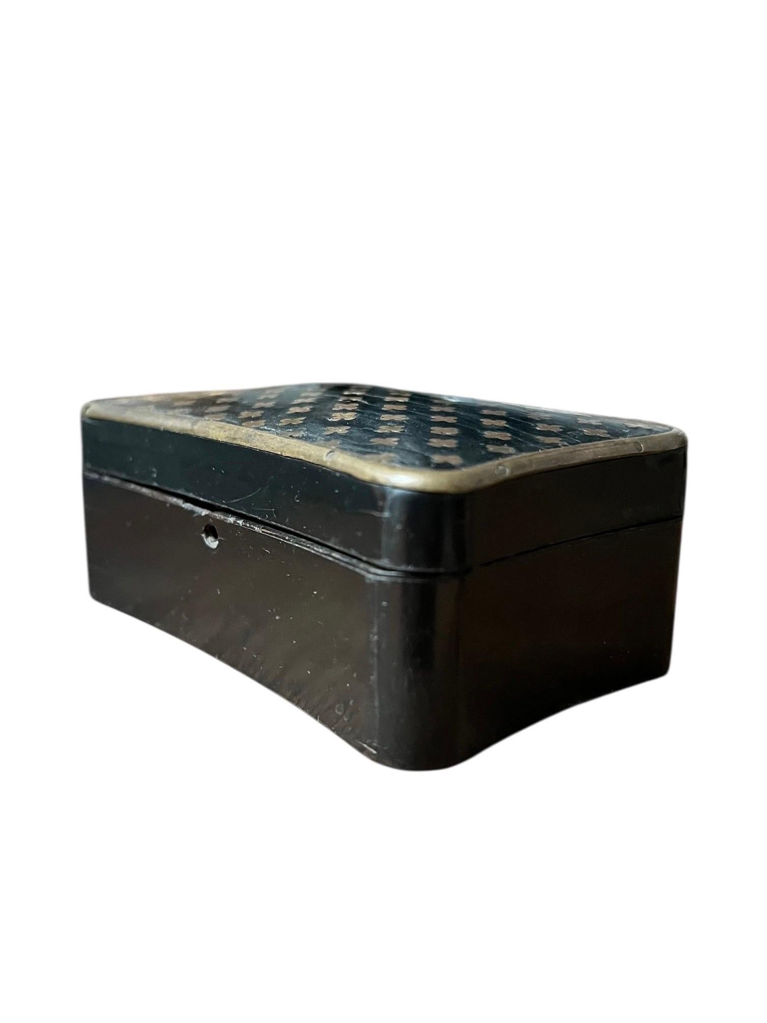 Adorable little 19th century marquetry box 