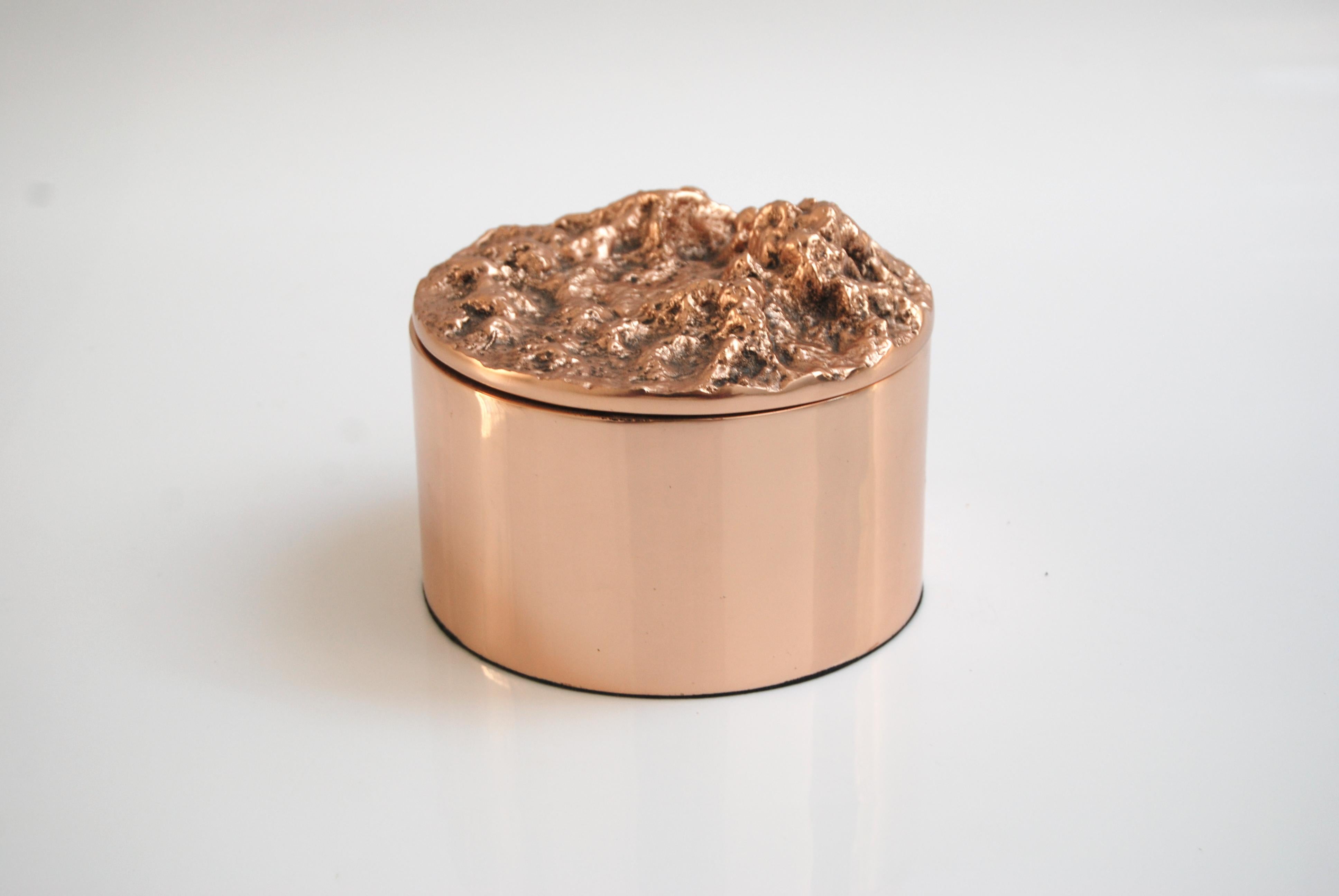 Contemporary Box in Polished Bronze by Fakasaka Design For Sale