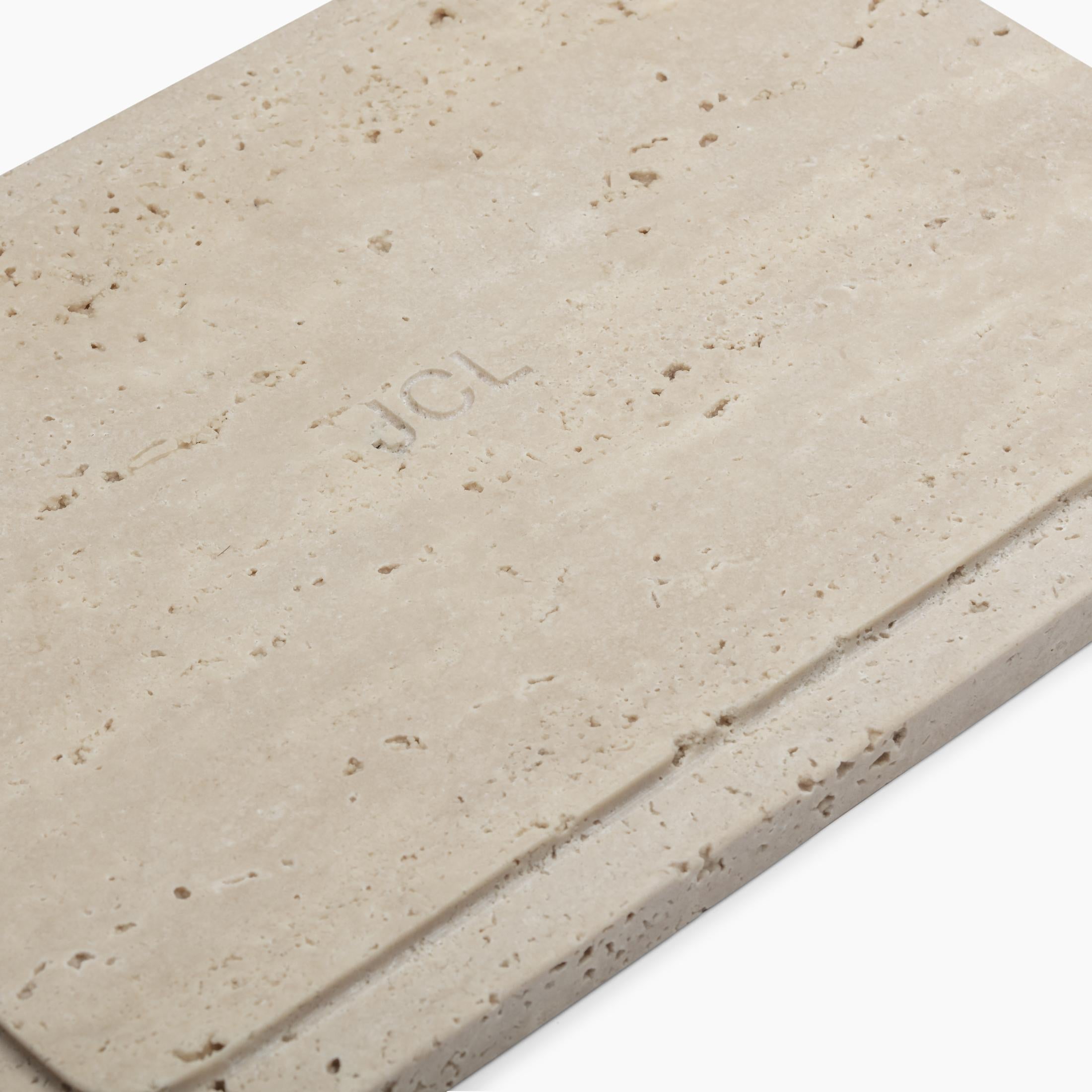 Contemporary Box in Roman Travertine For Sale