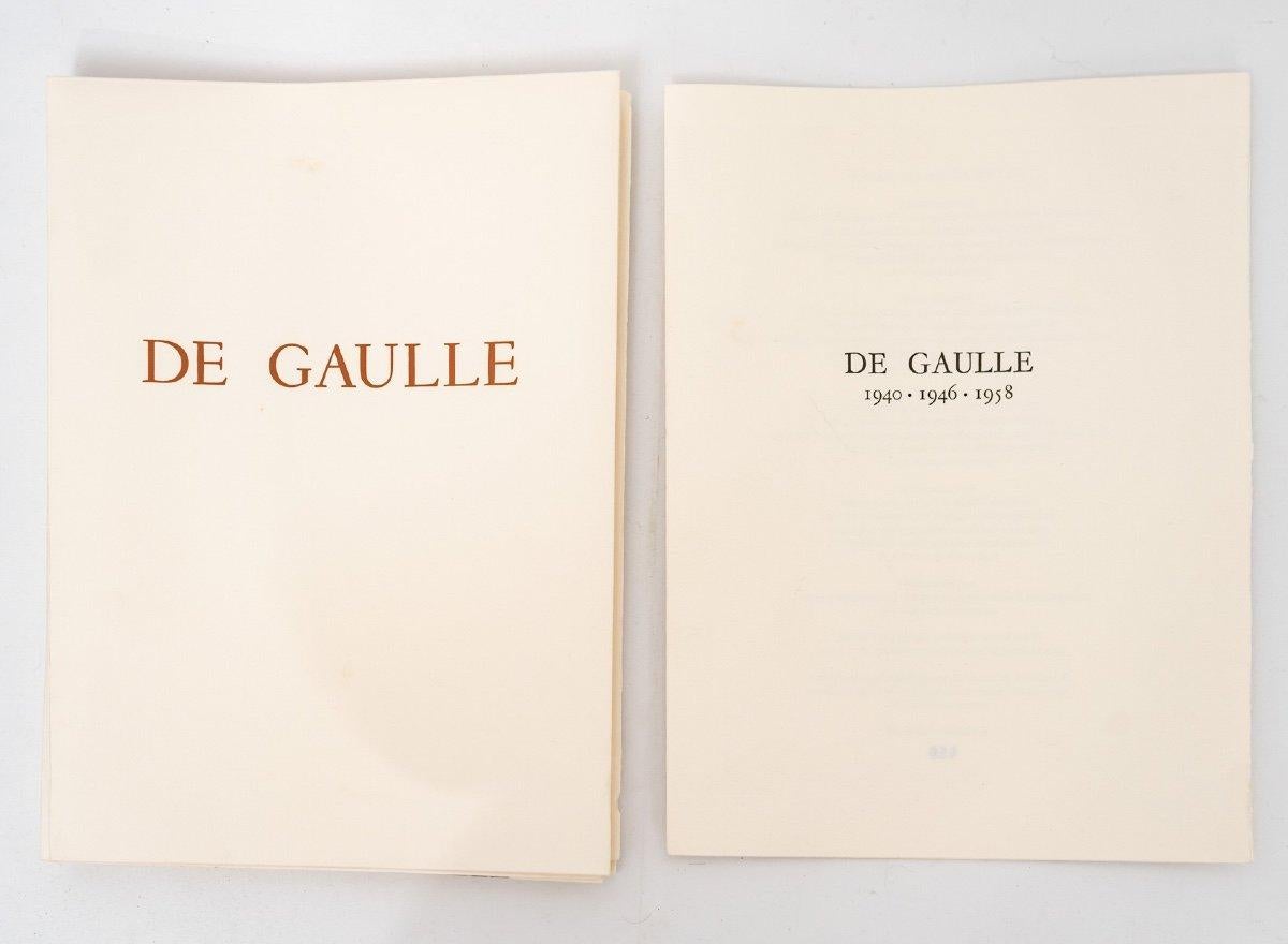 20th Century Box In Tribute To Charles De Gaulle - Lost Wax Bronze And Original Lithographs
