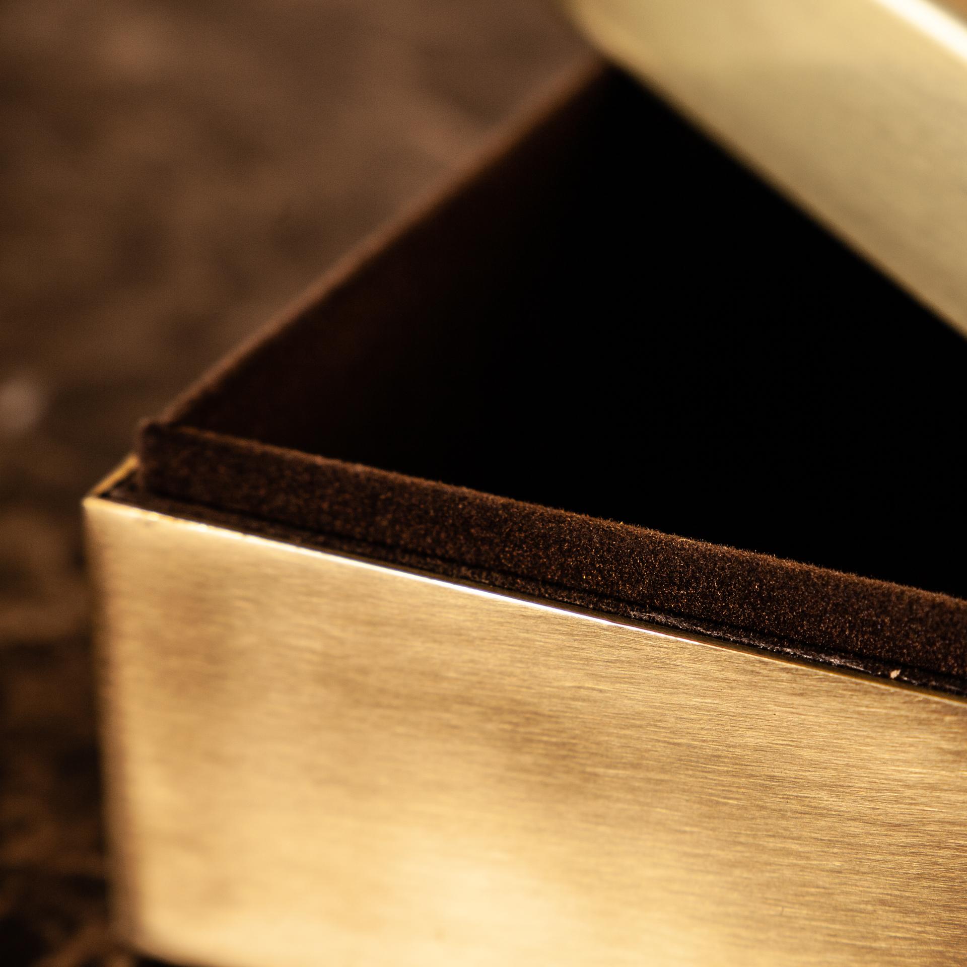 Box Is Solid Brass with Quartz Minerals Decorative Elements For Sale 1