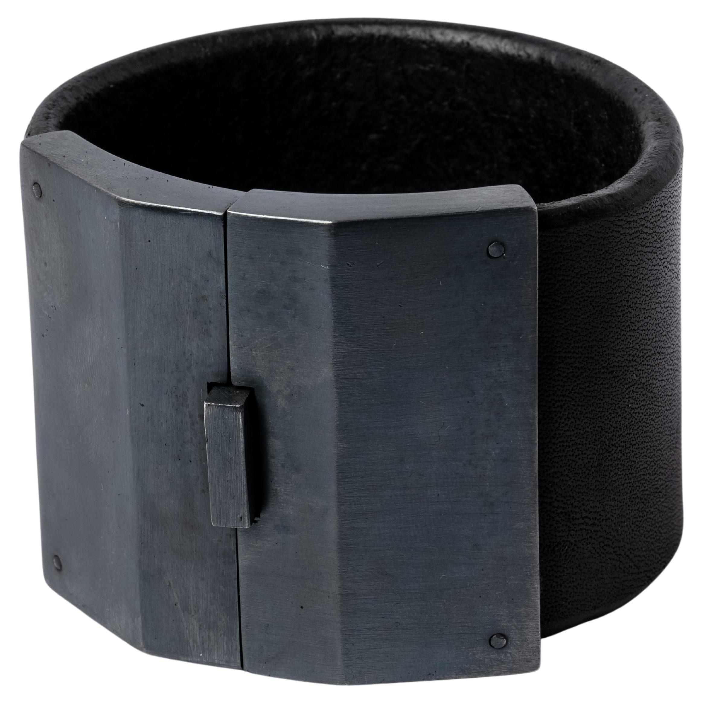 Boxschloss-Armband (Face, breit, BLK+KAS) im Angebot