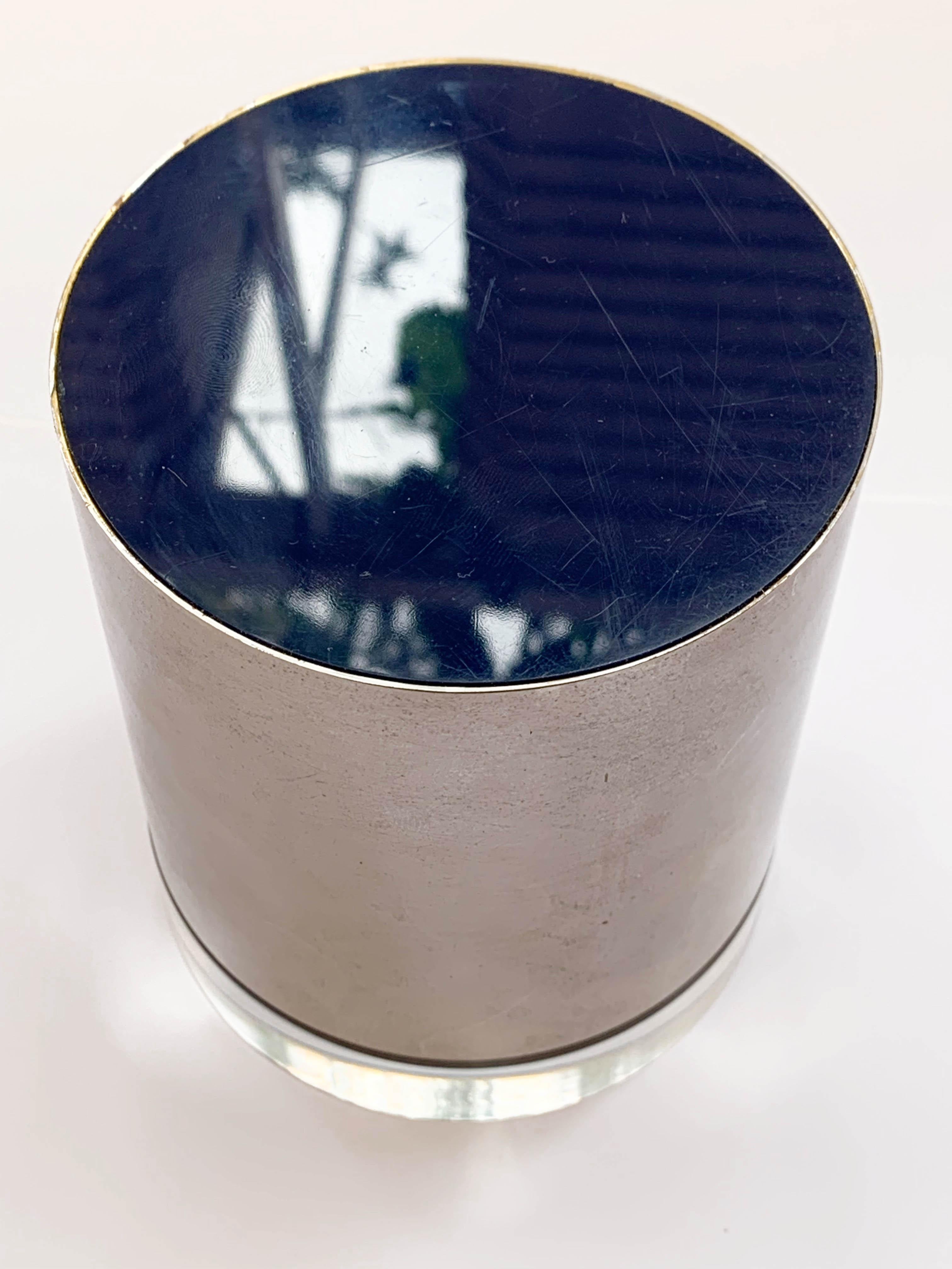 Box Lucite and Chromed Metal, Style Gabriella Crespi, Plexiglass Italy, 1970s 5