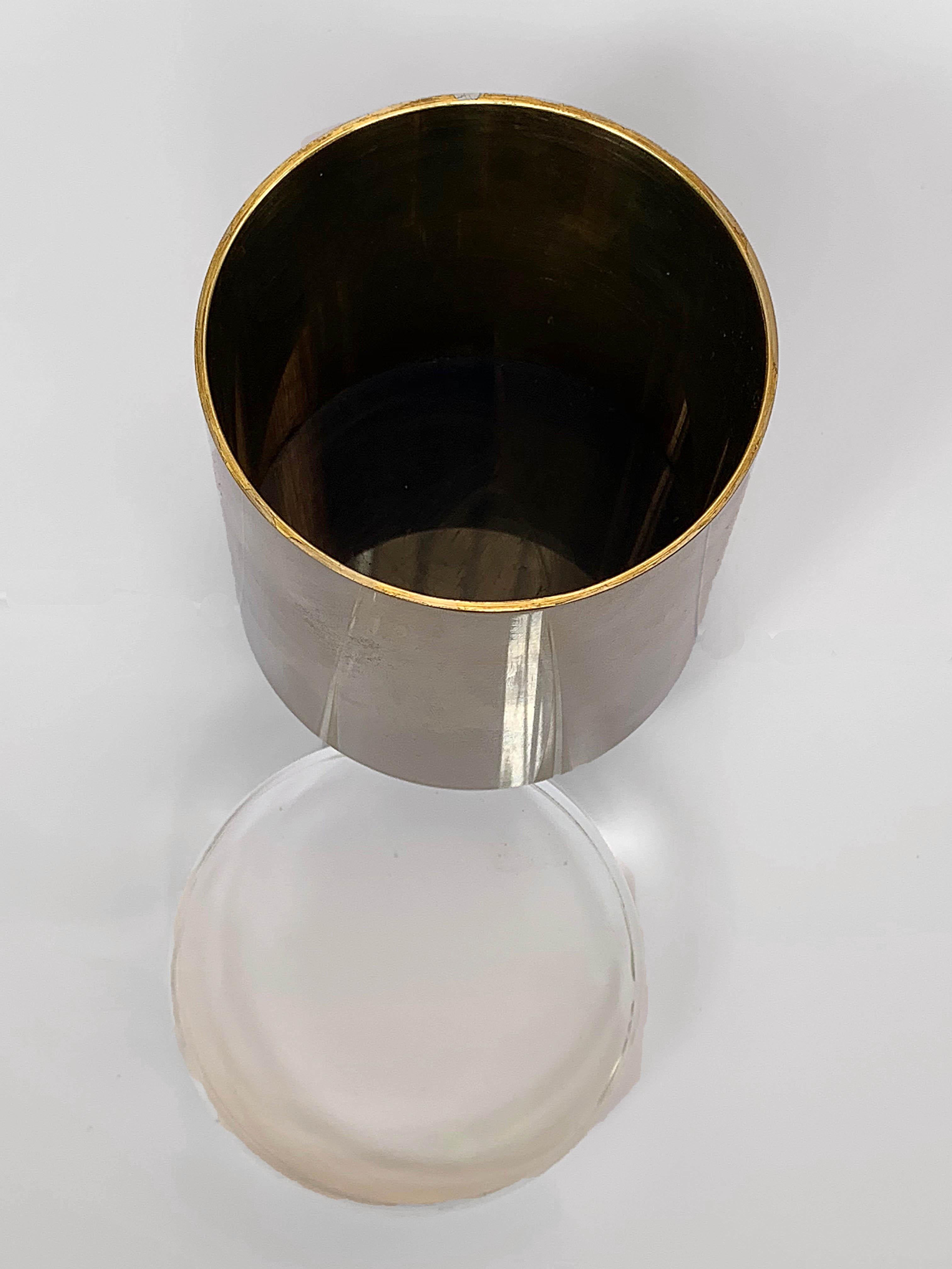 Box Lucite and Chromed Metal, Style Gabriella Crespi, Plexiglass Italy, 1970s 7