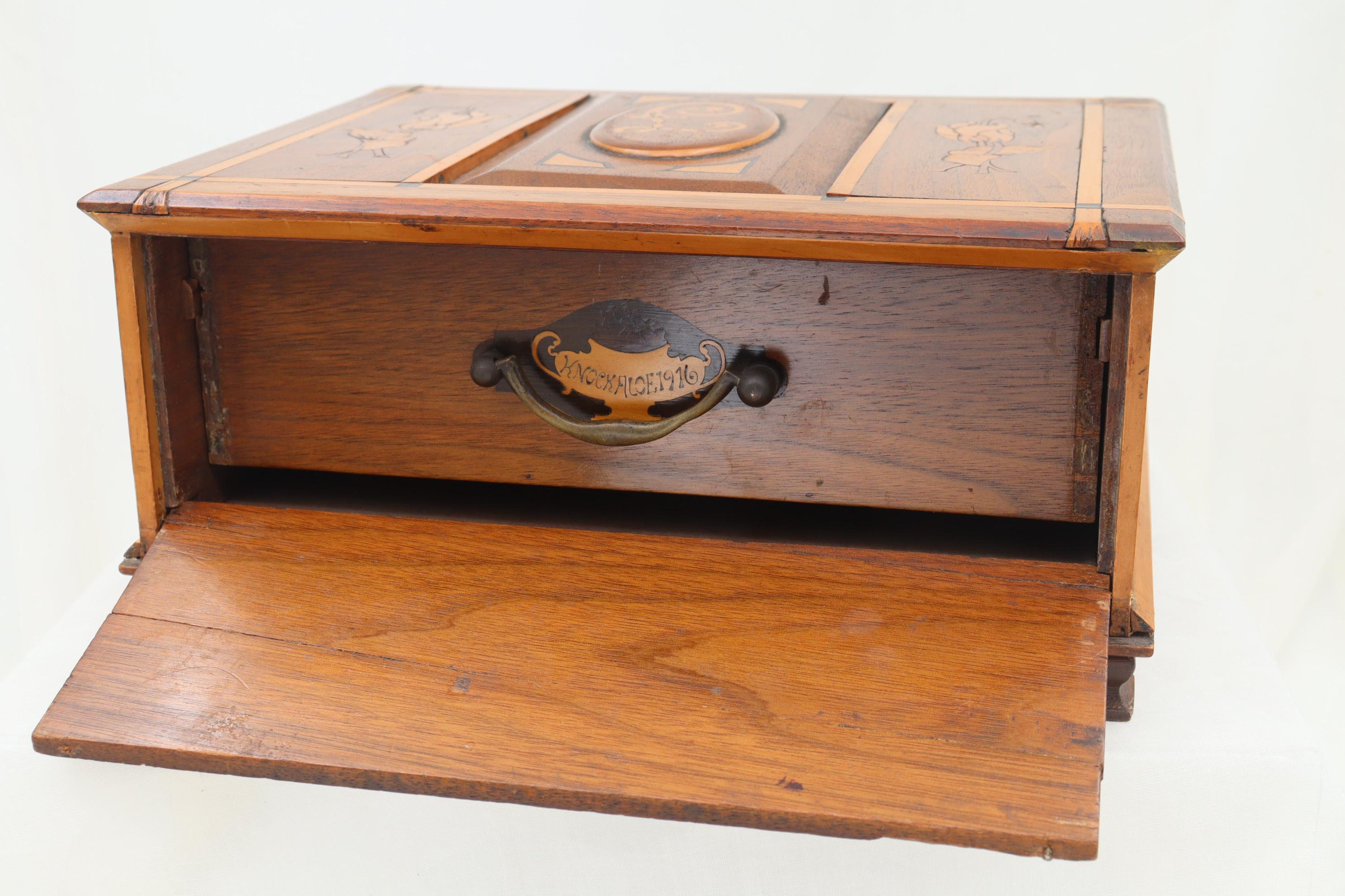 English Box made in Knockaloe internment camp Isle of Man 1916 For Sale