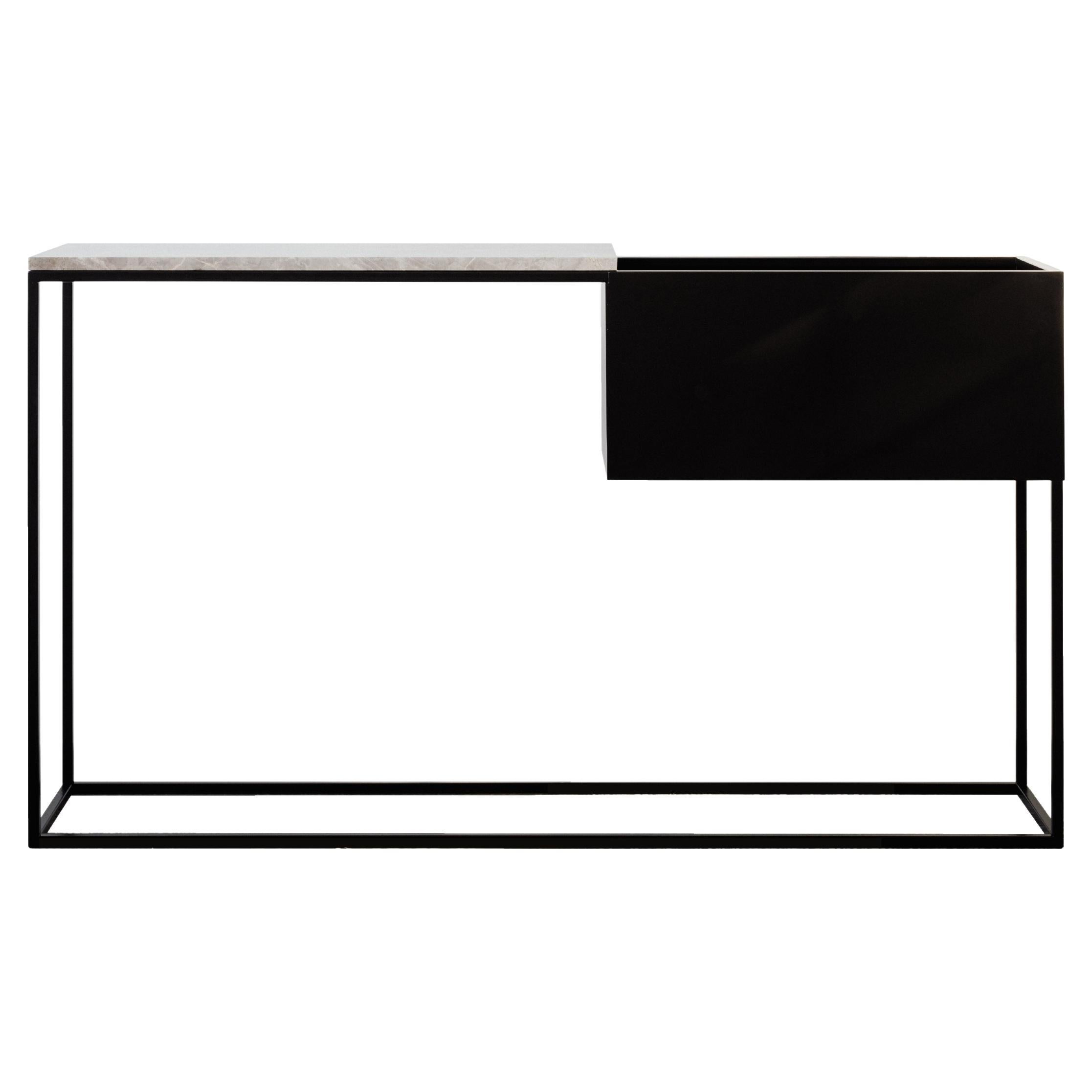 Box Maxi L Grey Console Table by Un’common For Sale