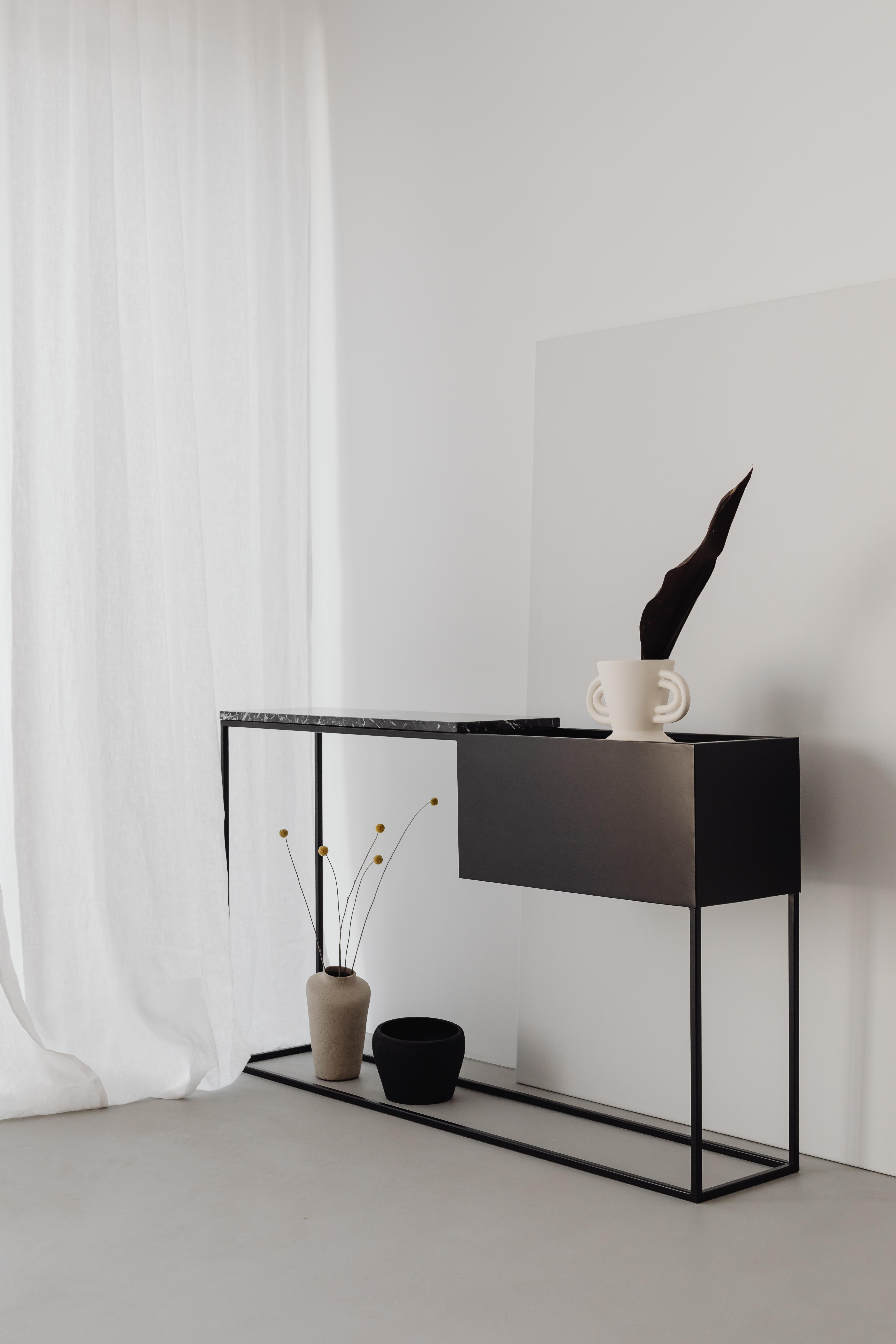 Contemporary Box Maxi M Black Console Table by Un’common For Sale