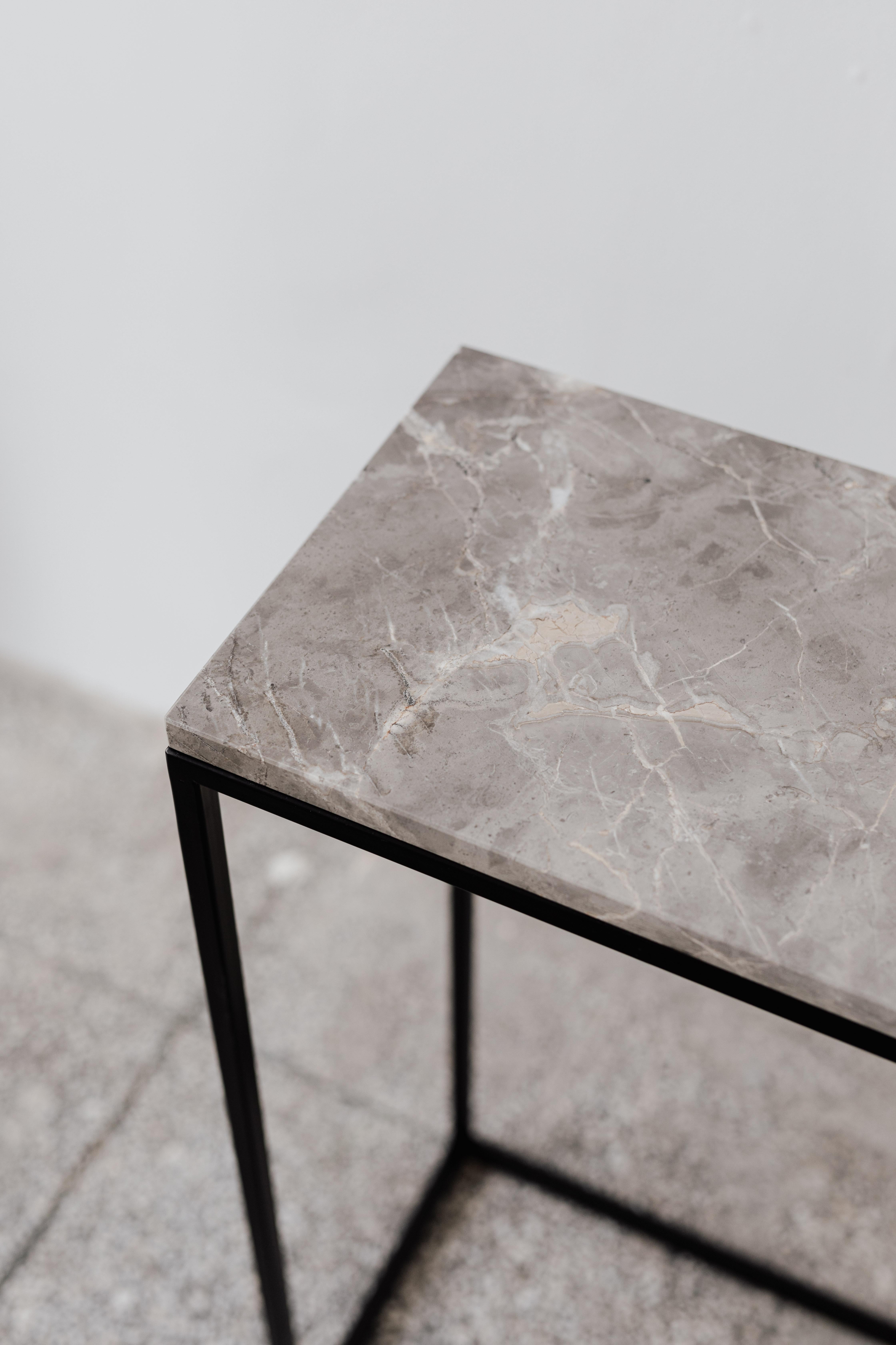Polish Box Maxi M Grey Console Table by Un’common For Sale
