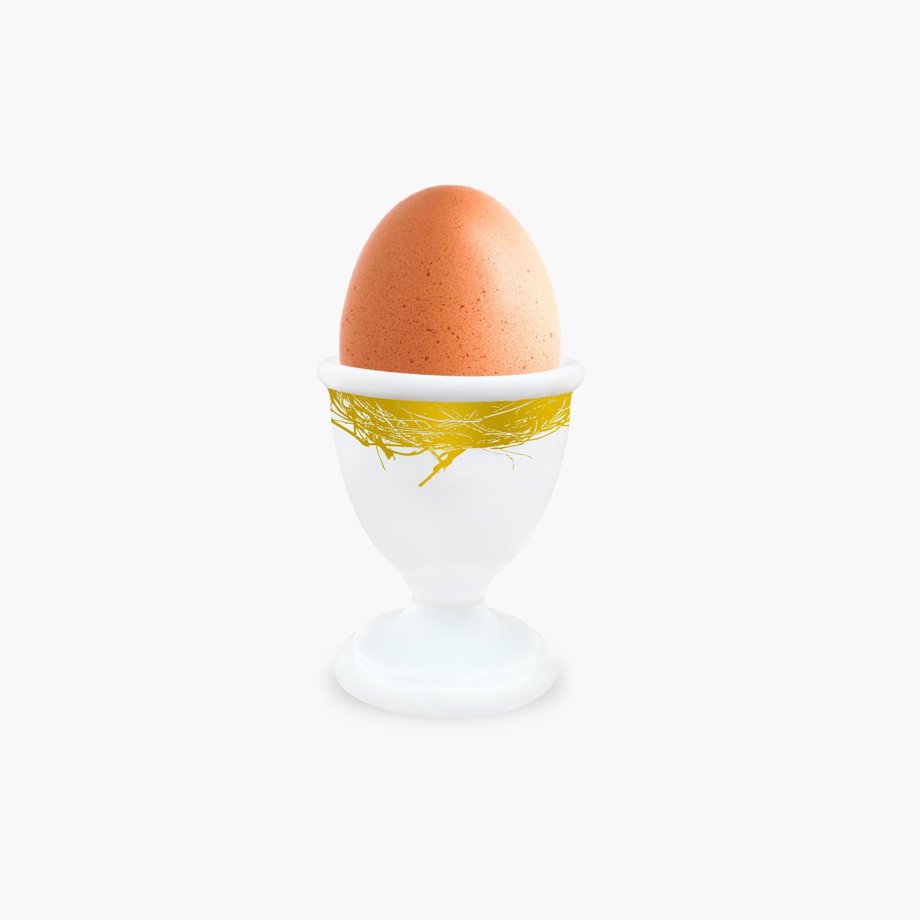 Hand-Crafted Box of 2 Egg Cups Model 