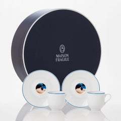 Box of 2 Porcelain Coffee Cups Collection Les Françaises