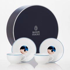 Box of 2 Porcelain Tea Cups Collection Les Françaises