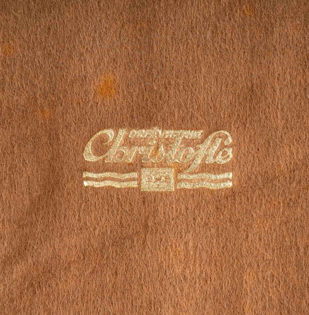 Box of 24 Christofle Knives, Chrysanthème Model-Old Marly, Period: Art Nouveau In Good Condition In CRÉTEIL, FR