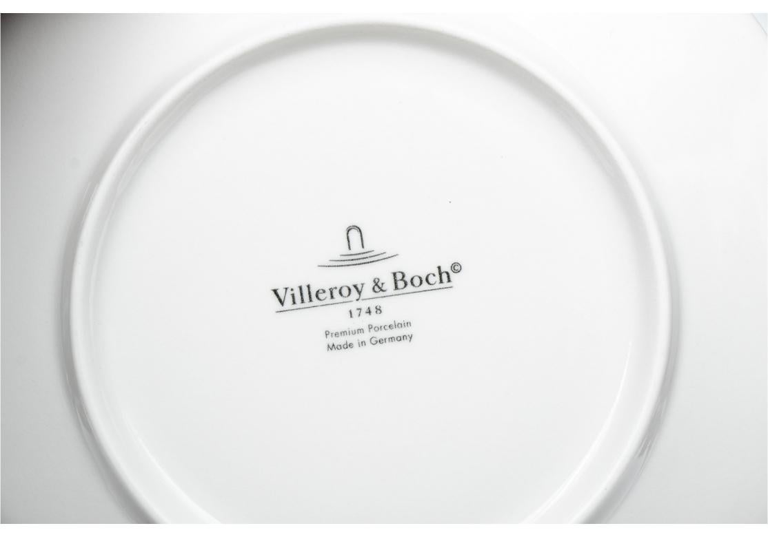 Hollywood Regency Box of 6 Le Cirque N.Y. Branded Custom Villeroy & Boch Bread & Butter Plates