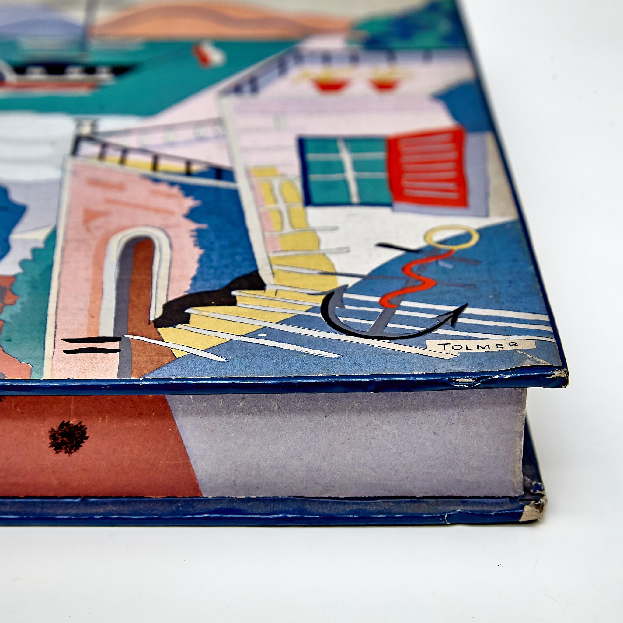 Box of Chocolates Hand-Painted by Alfred Tolmer, circa 1930 For Sale 2