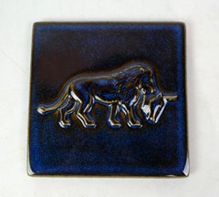 Box Made In Rosewood With A top Made Of Ceramic From 1960s