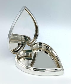 Kastenförmige "Herz"-Spielkarte Farbe rot gebrannt Art Deco-Stil Salimbeni