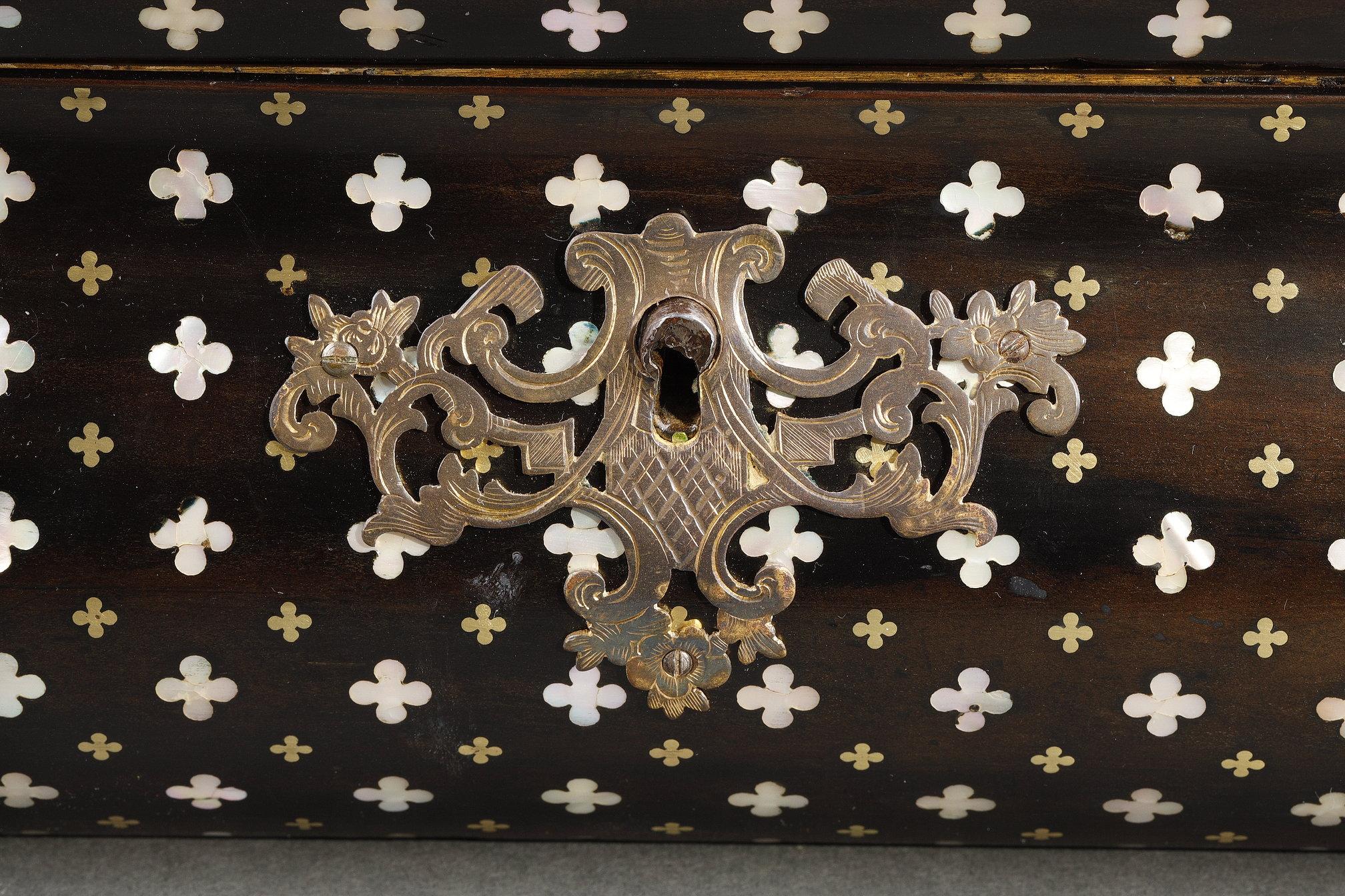 Wood Box signed Giroux, Paris For Sale