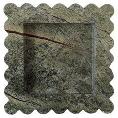 Box Tray: Chunky Scalloped Edge Square Tray in Sea Grass by Anastasio Home