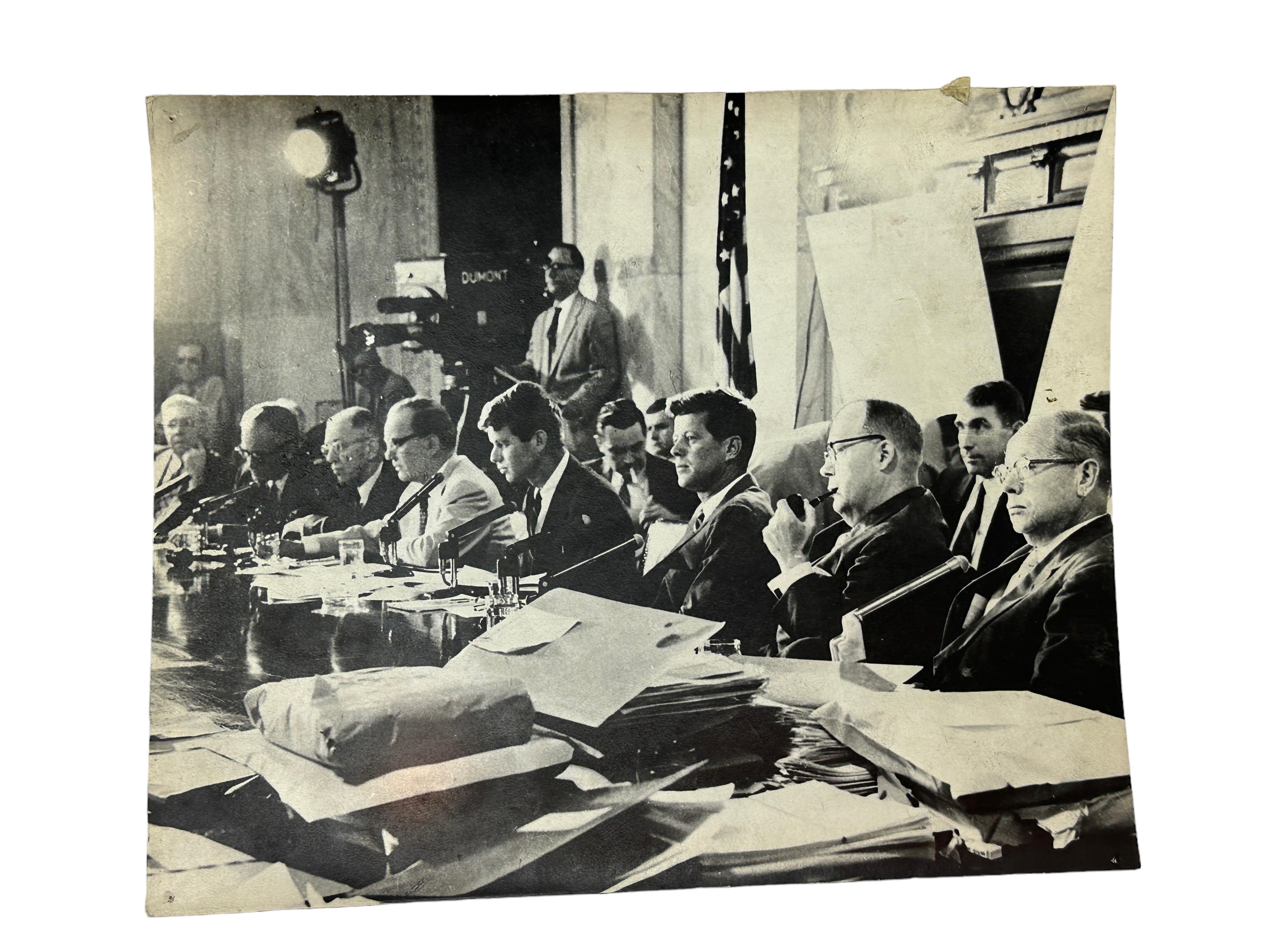 Schachtel mit historischen Fotos von JFK Kennedy, Roosevelt, Adenauer German Press  im Zustand „Gut“ im Angebot in Nuernberg, DE