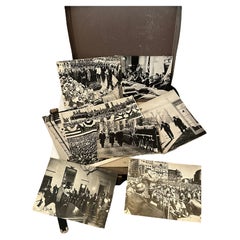 Box with Historical Photos of JFK Kennedy, Roosevelt, Adenauer German Press 