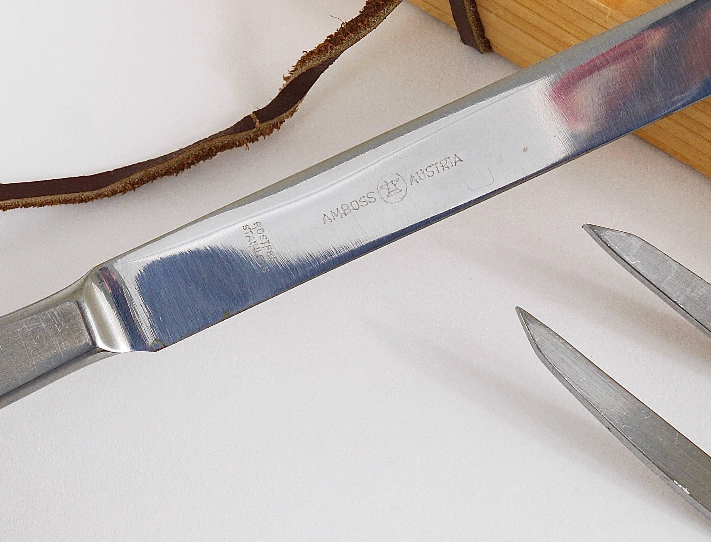 20th Century Boxed Amboss 2050 Carving Knives and Fork by Helmut Alder, Austria, 1950s For Sale