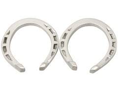 Boxed English Sterling Silver Napkin Rings in the Form of Horseshoes