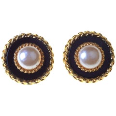 Boxed Large Clip Earrings by Chanel