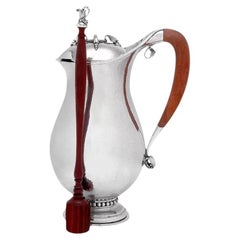 Boxed Large Georg Jensen Chocolate Pot 460B With Stirrer