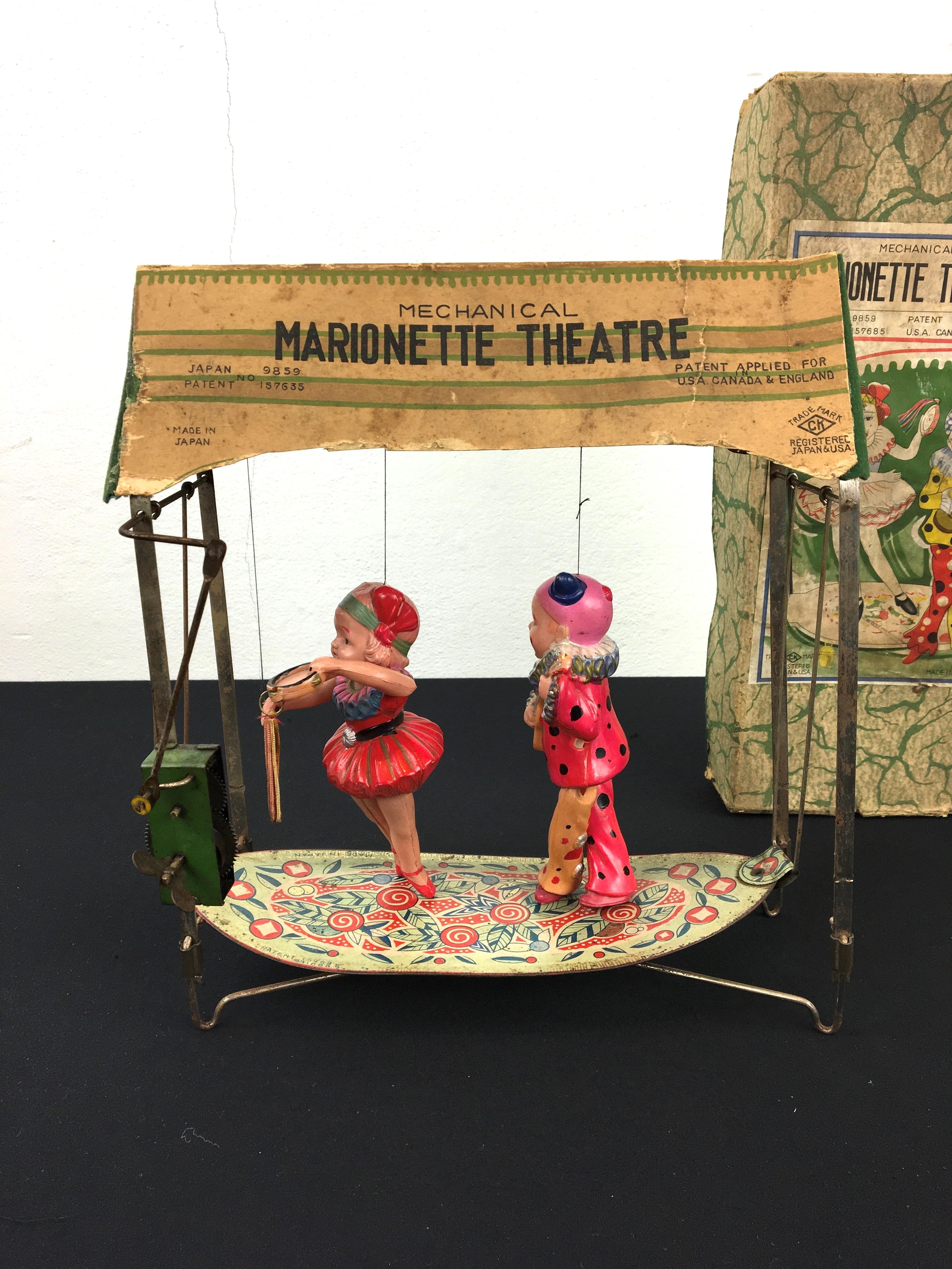 Boxed Marionette Theatre Toy, Early 20th Century 8