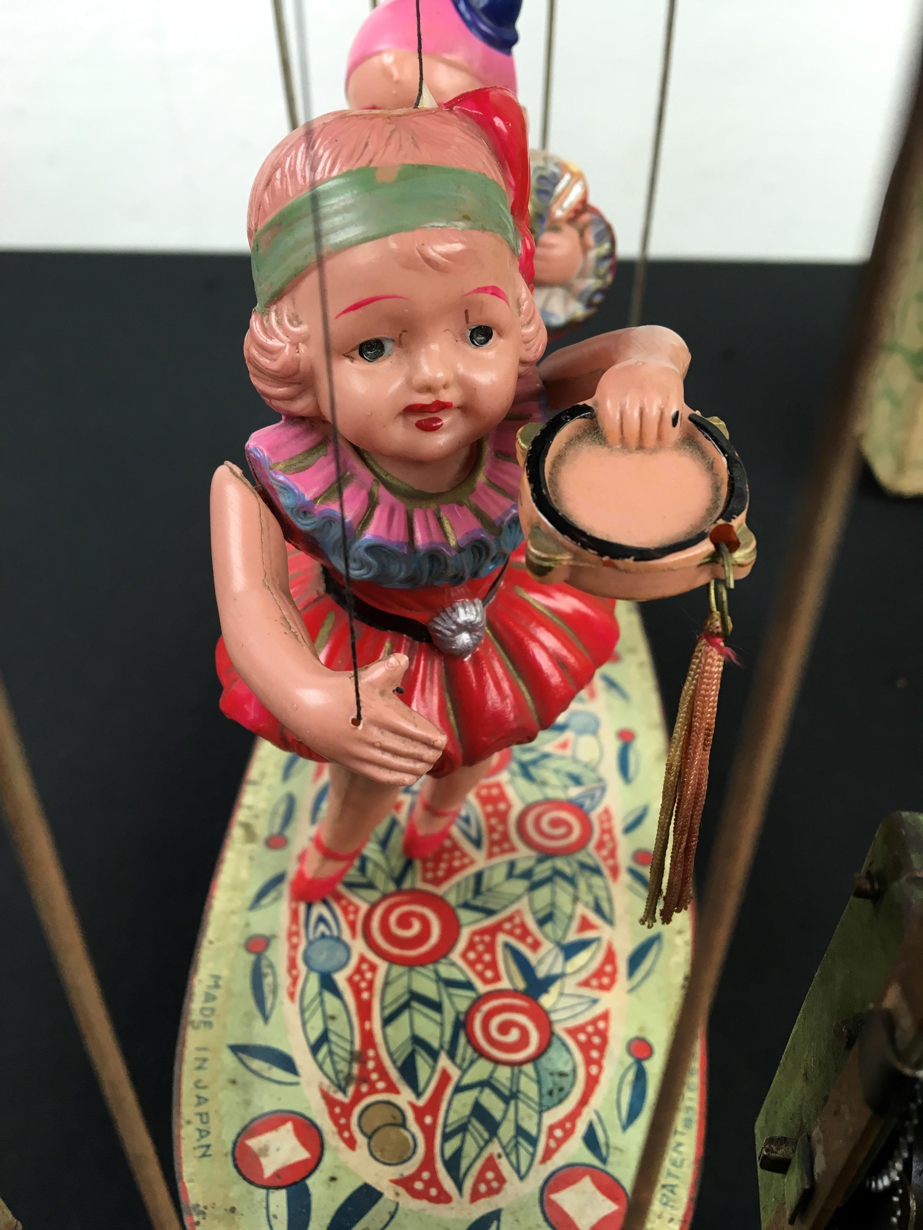 Metal Boxed Marionette Theatre Toy, Early 20th Century