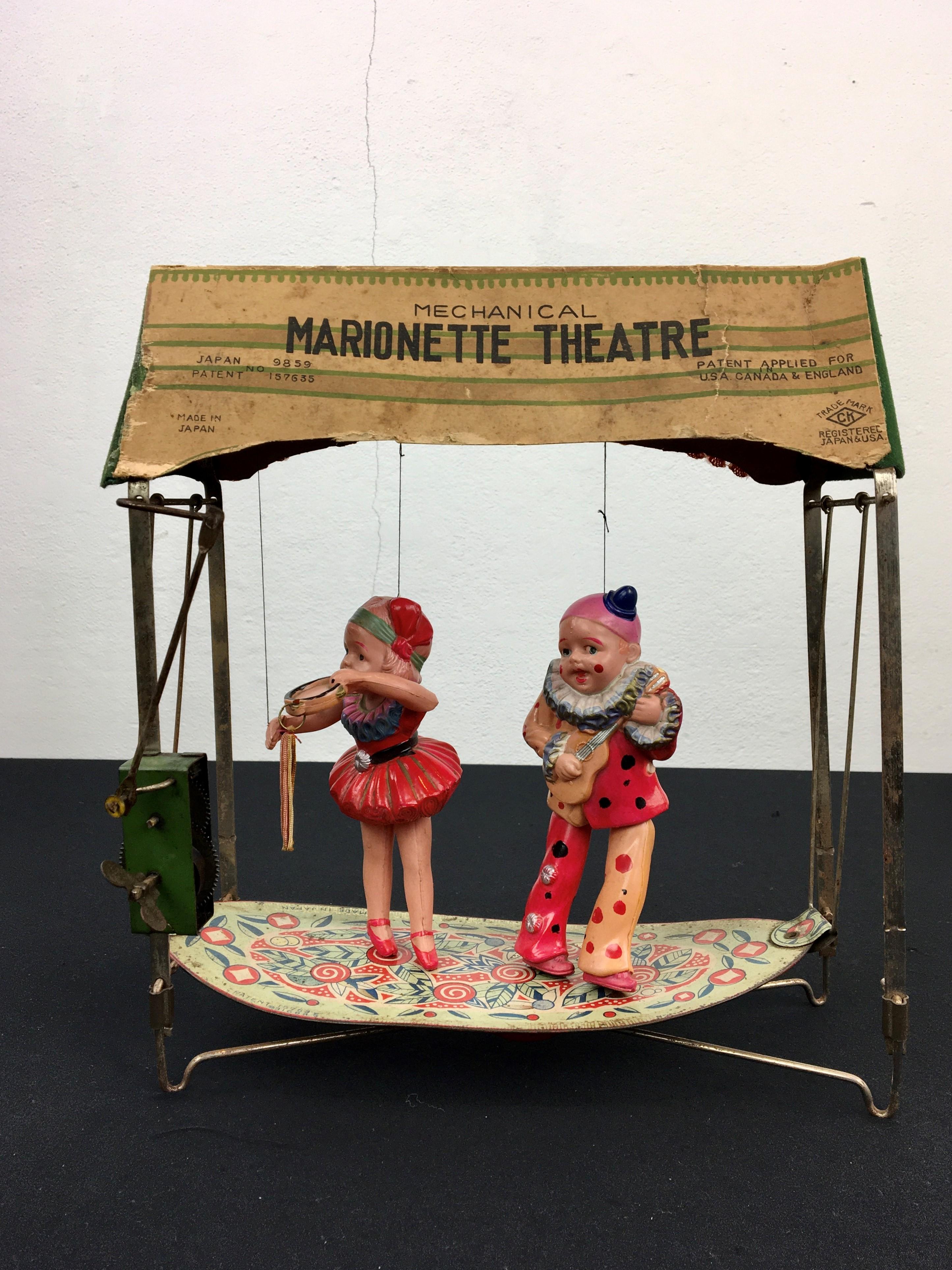 Boxed Marionette Theatre Toy, Early 20th Century 1