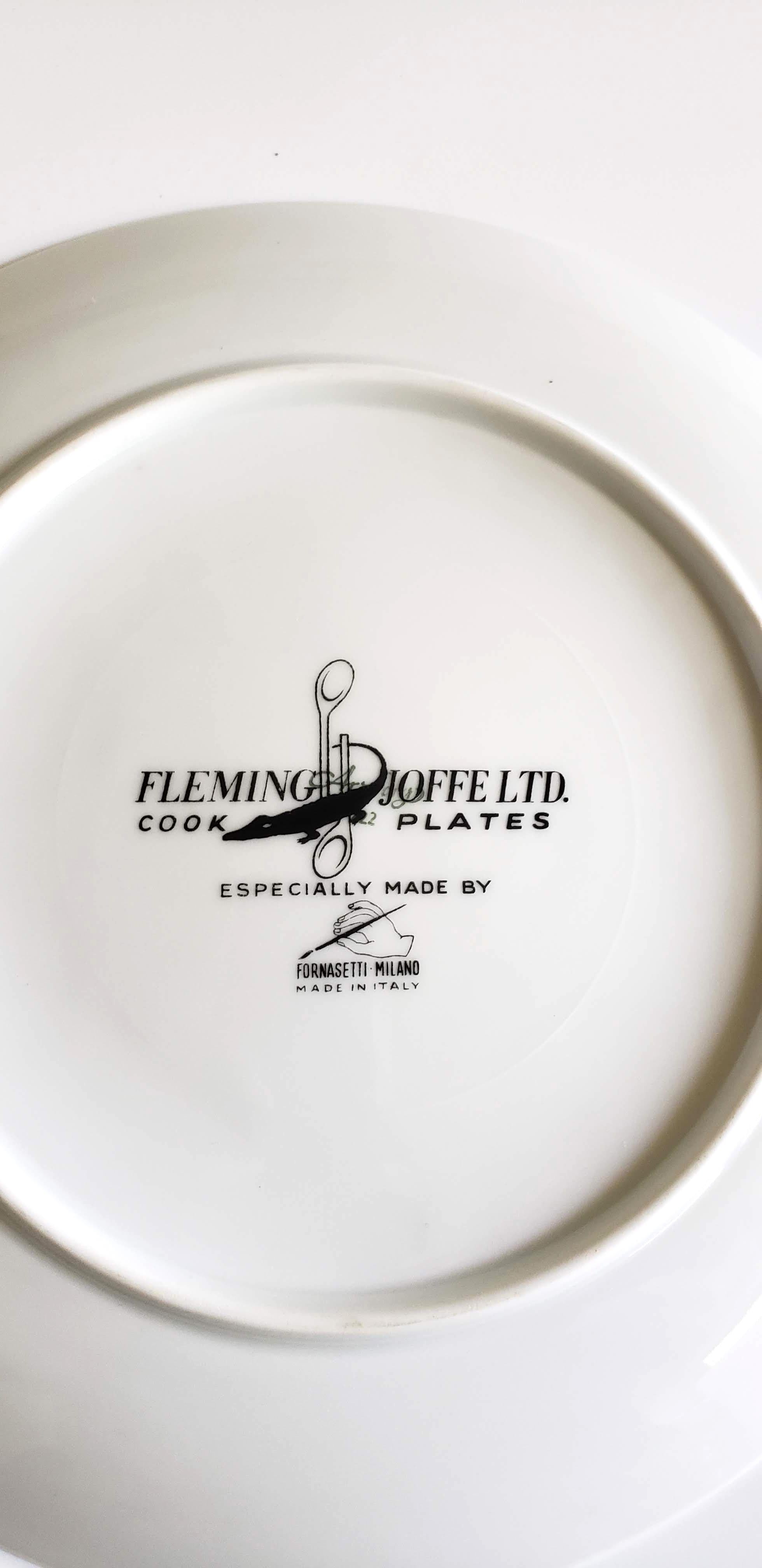 Piero Fornasetti Fleming Joffe Recipe plate and original 