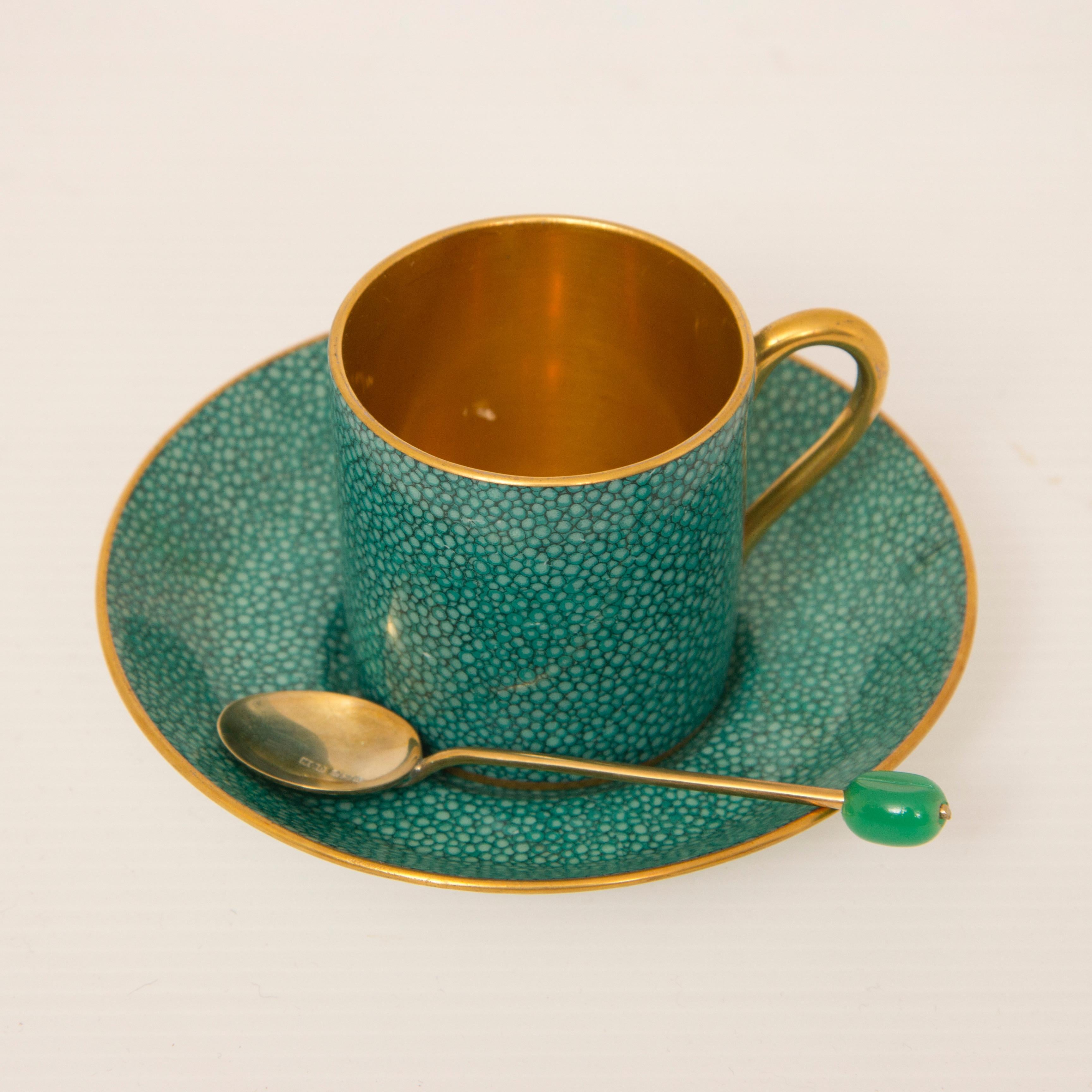 Boxed Set of Six Coffee Cups and Saucers by T Goode & Co In Excellent Condition In London, GB