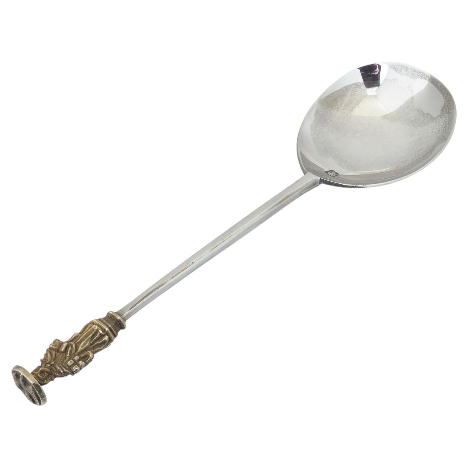 Boxed Sterling Silver Apostle Spoon by C.J. Vander, London 1972 For Sale