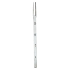 Boxed Sterling Silver Pickle Fork by Francis Howard, London 1976