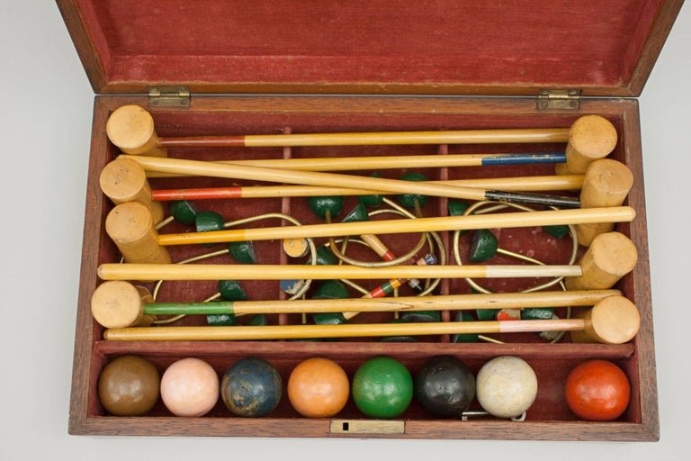 Boxed Table Croquet Set For Sale at 1stdibs